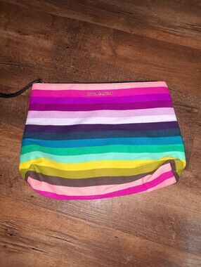 Victoria's Secret Multicolor Stripe Cosmetic Bag